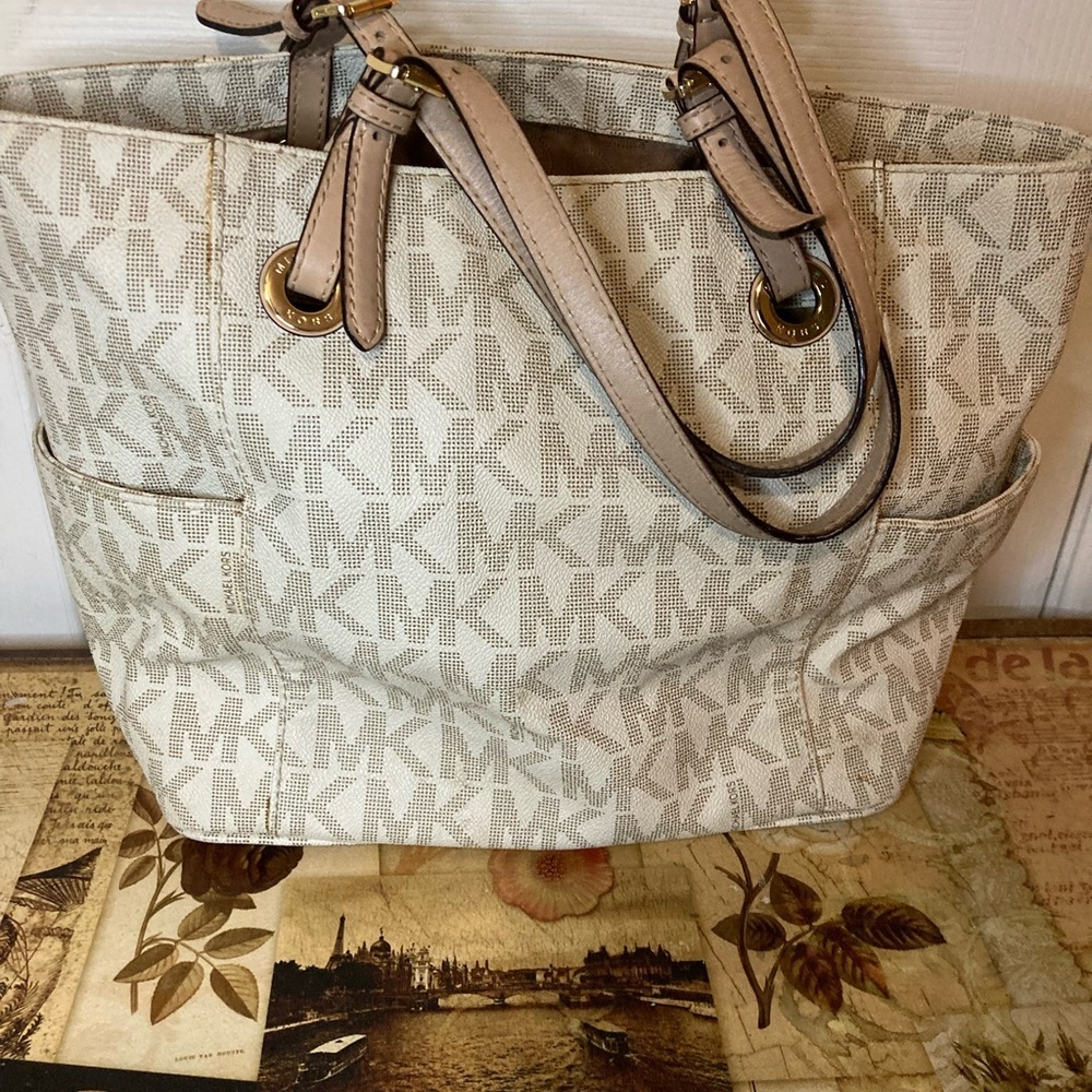 MK MICHAEL KORS Jet set 12x11 tote satchel SHOULDERBag - Picture 10 of 11